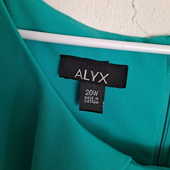 ALYX green sleeveless dress, 1X NWT - Picture 3 of 6
